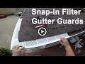 How to Install Amerimax Snap-In Filter Gutter Guards Easy installation