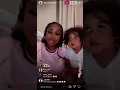 Ari Fletcher and her son Yoshon dancing Instagram live