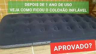 Depois de 1 Ano de Uso Veja Como Ficou o Colchão Inflável da Shopee Aprovado?