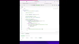 64 Solving Leetcode s 71 Simplify Path using a stack