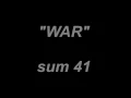 Sum 41-WAR-lyrics