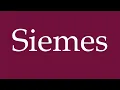 Download Lagu How to Pronounce ''Siemes'' Correctly in German