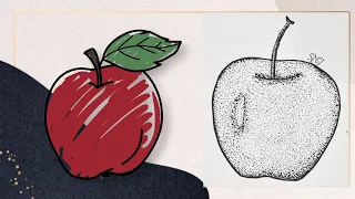 رسم طبيعة صامتة بالتنقيط تعلم التظليل 