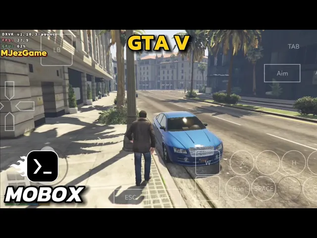 Mobox - Gameplay GTA V On Android - Windows Emulator