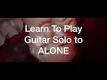 Edge Of Paradise / Dave Bates - "Alone" Solo Tutorial