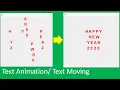 simple text animation text moving application Text animate on jFrame in java with source code