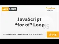 JavaScript for-of Loop ES6 Operators Data Structures A Complete Modern JavaScript Course