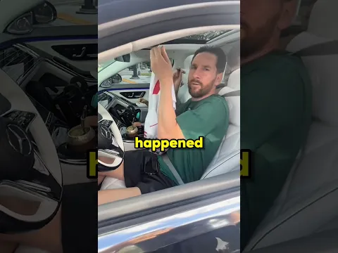 Messi tried to steal a jersey from a fan #shorts #ronaldo #messi