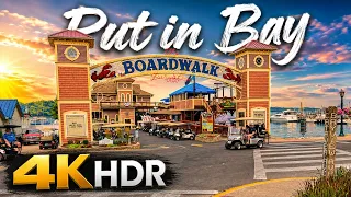 Put-in-Bay, Ohio US | 4K HDR Walking Tour | Boardwalk & Downtown (2026)
