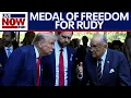 Download Lagu BREAKING: Trump awards Rudy Giuliani Presidential Medal of Freedom