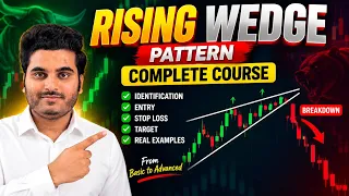 Rising Wedge Pattern Complete Course 📉 | Entry, Stop Loss & Target | Trading for Beginners