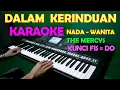 Download Lagu DALAM KERINDUAN - THE MERCY'S | KARAOKE NADA CEWEK/WANITA