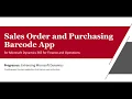 Sales Order - Sales Order and Purchasing Barcode App