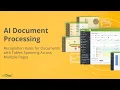 elDoc - Recognition Rules for Documents with Tables Spanning Multiple Pages AI Document Processing