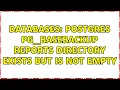 Databases Postgres pg - basebackup reports directory exists but is not empty