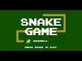 SNAKE GAME IN C