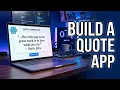 Learn React by Building a Quote Generator