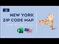 New York Zip Code Map in Excel - Zip Codes List and Population Map