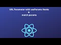 Understand URL Parameter with React Router