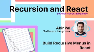 Recursion and React Build Recursive Menus in React Typescript