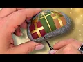 Golden Gift Trio - EASY Christmas Rock Painting Idea