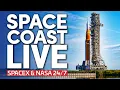 Space Coast Live Views of NASA SpaceX Falcon 9 Operations and Starship Pad Construction