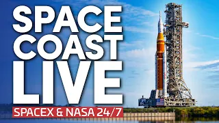 Space Coast Live Views of NASA SpaceX Falcon 9 Operations and Starship Pad Construction