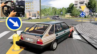 BeamNG drifting 98hp Rusty Car until it Blows Up