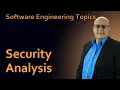 Software Engineering - 67 Security Analysis