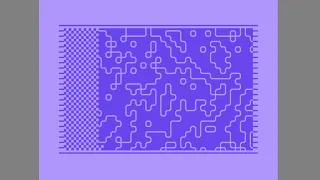 Wave function collapse Algorithm with 8 Tiles on Commodore 64