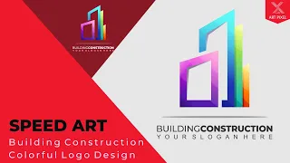 Logo Design Tutorial How To Make Colorful Building and Construction Logo With CorelDRAW