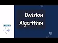 Division Algorithm ISI Entrance Math Olympiad