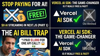 Stop Paying Bills for APIs Token How to Stream AI Responses in NextJS Vercel AI SDK EVE Part 1