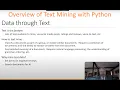 Overview of Text Mining with Python