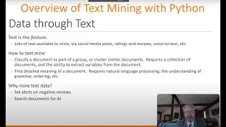 Overview of Text Mining with Python