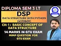 DATA STRUCTURE WITH PYTHON DSP 4331601 MIMP QUESTION FOR GTU EXAM CH 1 SEM 3 IT MIMP GTU