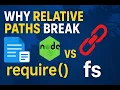 124 Why Relative Paths Break in Node js require vs fs Module Explained with CWD