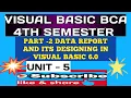 Part-2 Data report and its designing in visual basic 6 0