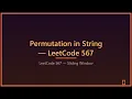 Permutation in String LeetCode 567 Easy Explanation Hindi