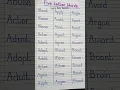 Five Letter Words