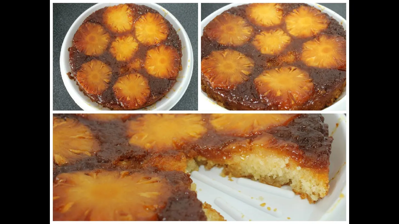 BOLO DE ABACAXI CARAMELIZADO, MAIS FACIL DO MUNDO