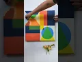 Super crispy fun geometric painting Shape Shifter No 1