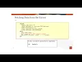 Using Explicit Cursors in oracle pl sql workshop