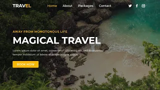 Responsive Travel Website Using HTML CSS Responsive Website Using HTML CSS Travel Web Design