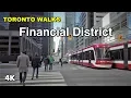Financial District Walk - Downtown Toronto on a weekday afternoon 4K