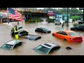 DALLAS TEXAS UNDERWATER Massive Flash Flood Submerges Roads Traps Vehicles Causes Power Outages