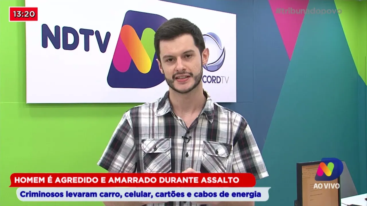 Homem é agredido e amarrado: Durante assalto criminosos levaram carro, celular, e cartões