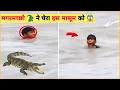 Download Lagu मगरमच्छो 🐊 ने घेरा इस मासूम को 😱 | Chambal River | Magarmach Viral Video | #shorts