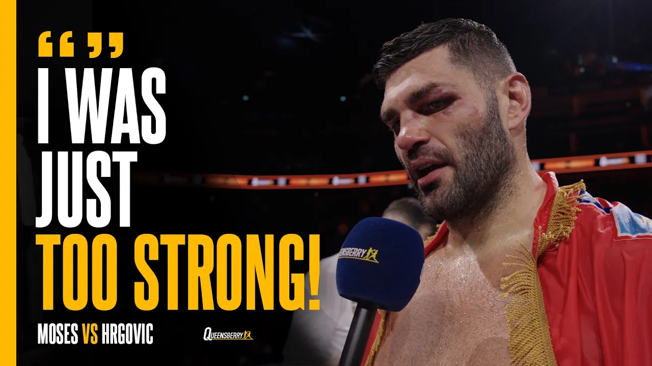 Filip Hrgovic immediate reaction to World Title victory