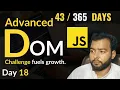 Advanced DOM Manipulation Creating Removing Updating Elements Day in 365 Days of Coding